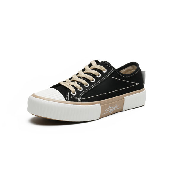 Top Canvas Sneakers Casual Lace Up Flat Slip On Shoes-x188